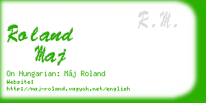 roland maj business card